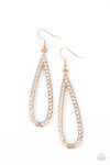 Paparazzi Accessories Glitzy Goals - Gold Earrings