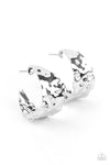 Paparazzi Accessories Put Your Best Face Forward - Silver Earrings