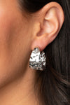 Paparazzi Accessories Put Your Best Face Forward - Silver Earrings