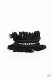 Paparazzi Accessories Homespun Hardware - Black Bracelet