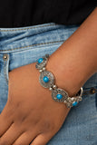 Paparazzi Accessories Flirty Finery - Blue Bracelet