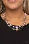 Paparazzi Accessories Fluent In Affluence - Pink Necklace