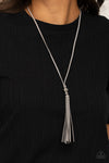 Paparazzi Accessories Hold My Tassel - Silver Necklace [228]