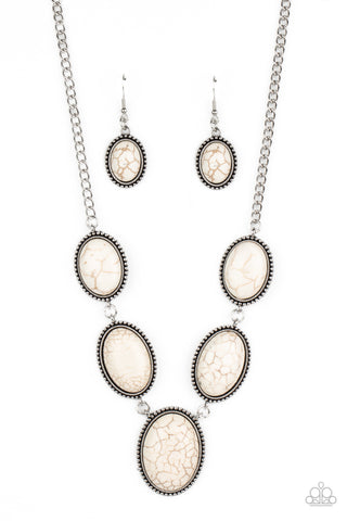 Paparazzi Accessories River Valley Radiance - White Necklace