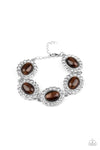 Paparazzi Accessories Demurely Diva - Brown Bracelet