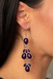 Paparazzi Accessories Superstar Social - Purple Earrings