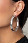 Paparazzi Accessories BEVEL In It - Silver Earrings