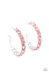 Paparazzi Accessories CLASSY is in Session - Pink Hoop Earring