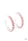 Paparazzi Accessories CLASSY is in Session - Pink Hoop Earring