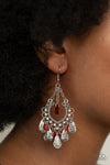 Paparazzi Accessories Musical Gardens - Red Earrings