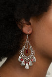 Paparazzi Accessories Musical Gardens - Red Earrings