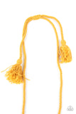 Paparazzi Accessories Look At MACRAME Now - Yellow Necklace