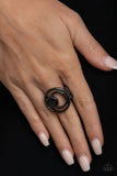 Paparazzi Accessories Edgy Eclipse - Black Rings