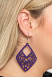 Paparazzi Accessories VINE For The Taking - Purple Earrings