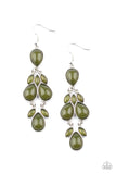 Paparazzi Accessories Superstar Social - Green Earrings