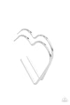 Paparazzi Accessories I HEART a Rumor - Silver Earring