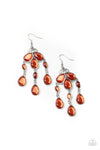 Paparazzi Accessories Clear The HEIR - Orange Earrings