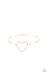 Paparazzi Accessories Make Yourself HEART - Rose Gold