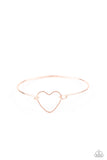 Paparazzi Accessories Make Yourself HEART - Rose Gold