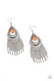 Paparazzi Accessories Scattered Storms - Orange Earrings