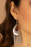 Paparazzi Accessories Scattered Storms - Orange Earrings