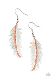 Paparazzi Accessories Fearless Flock - Orange Earrings