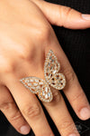 Paparazzi Accessories Flauntable Flutter - Gold Ring