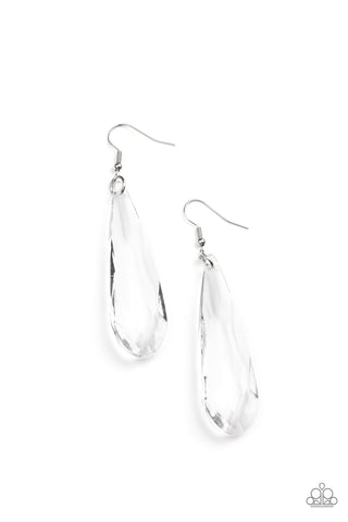 Paparazzi Accessories Crystal Crowns - White Earrings