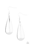 Paparazzi Accessories The Drop Off - Silver Earrings