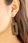 Paparazzi Accessories Primal Elements - Brass Earrings