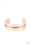 Paparazzi Accessories A HAUTE Number - Rose Gold Cuff Bracelet