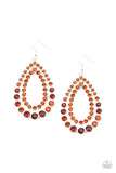 Paparazzi Accessories Glacial Glaze - Brown Earrings