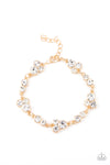 Paparazzi Accessories Social GLISTENING - Gold Bracelet