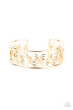 Paparazzi Accessories WEAVE An Impression - Gold Cuff Bracelet