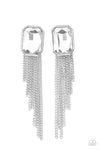 Paparazzi Accessories Save for a REIGNy Day - White Earrings