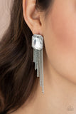 Paparazzi Accessories Save for a REIGNy Day - White Earrings