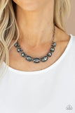 Paparazzi Accessories Gorgeously Glacial - Black Necklace