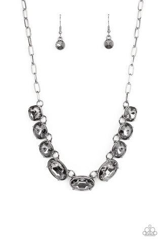 Paparazzi Accessories Gorgeously Glacial - Black Necklace