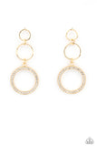 Paparazzi Accessories Rule-Breaking Radiance - Gold Earrings