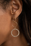 Paparazzi Accessories Rule-Breaking Radiance - Gold Earrings