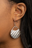 Paparazzi Accessories I'm Sensing a Pattern Here - Silver Earrings