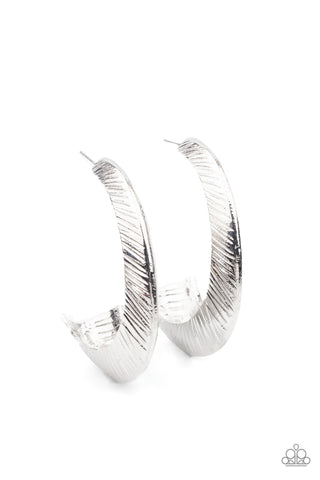 Paparazzi Accessories I Double FLARE You - Silver Earrings