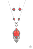 Paparazzi Accessories Majestic Mountaineer - Red Necklace [1600N]