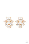 Paparazzi Accessories Royal Reverie - Gold Pearl Earrings