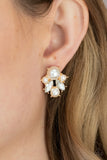 Paparazzi Accessories Royal Reverie - Gold Pearl Earrings