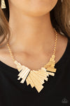 Paparazzi Accessories Happily Ever AFTERSHOCK - Gold Necklace