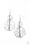 Paparazzi Accessories Metro Metalhead - Silver Earrings