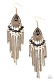 Paparazzi Accessories Floating on HEIR - Brass Earrings