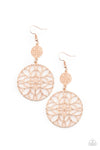 Paparazzi Accessories Mandala Eden - Rose Gold Earrings