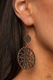 Paparazzi Accessories Mandala Eden - Copper Earring